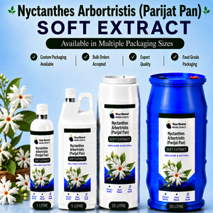 Extrait Botanique Doux de Parijat Pan (Nyctanthes Arbortristis) – Ingrédient pour Préparations Cosmétiques et Projets de Formulation de Soins de la Peau - Product Image 1