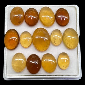 Granate Hessonita Natural, Cabujón de Corte Ovalado, 14mm 20mm, Piedra de Granate Hessonita, Gemas Sueltas, Precio al por Mayor, a Granel para Lotes de Joyería - Product Image 2