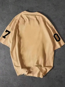 T-shirts pour hommes de haute qualité, coupe classique, col rond, design tendance, 100% coton, vêtements d'été décontractés à manches courtes - Product Image 2