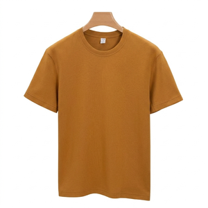 เสื้อยืดคอตตอน 210 กรัม ขายส่ง สกรีนโลโก้ได้ แขนสั้น สีพื้น ยูนิเซ็กส์ ทรงหลวม เสื้อเปล่า สไตล์ลำลอง - Product Image 4
