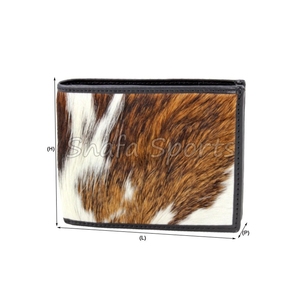 Cartera de gran capacidad hecha a medida con precio de mayoreo para hombre, carteras pequeñas de cuero genuino de vaca al por mayor - Product Image 5