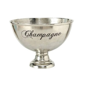 Seau à glace et bac à vin isothermes en aluminium de qualité supérieure à double paroi avec poignées, élégant pour les fêtes, emballé en carton - Product Image 5