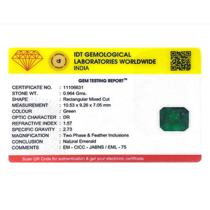 Natural Zambian Emerald 4.82 Carat Loose Gemstone Emerald Cut Green for Fine Jewelry - Product Image 4