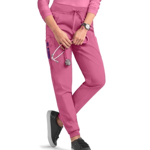Haute couture élastique gommage Joggers pantalon hôpital vêtements de travail haut et pantalon uniforme pour animaux de compagnie hôpital - Product Image 2