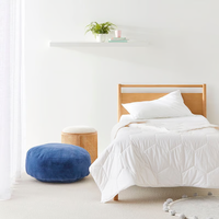 Parure de lit bébé de luxe 4 pièces en lin 100% délavé neutre, draps-housses rayés doux pour lit d'enfant, certifiée OEKO-TEX 200T