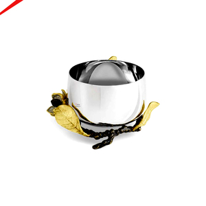 Bol de service en aluminium écologique au design gaufré et finition moderne, vaisselle de table - Product Image 4