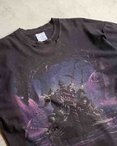 T-shirt noir à manches courtes et col rond pour homme, design uni, coupe décontractée, 100 % polyester jersey, anti-plis, séchage rapide - Product Image 5