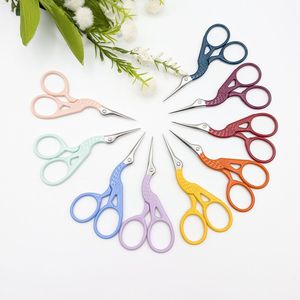 Professional Embroidery Knitting Scissors Straight Blade <b>Cuticle</b> Use Custom Color Threading Shears Stainless Steel Box Packaging - Product Image 1