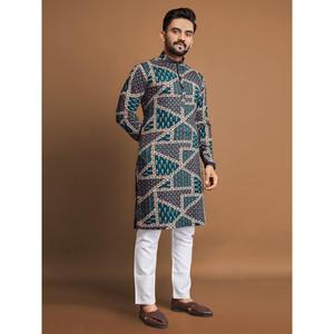 ผ้าคอตตอนเนื้อนิ่มพิมพ์ลายสำหรับผู้ชายมาใหม่พร้อม payjama - Product Image 4