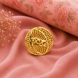 Wholesale 14K18K24K Micron Gold Plated Dubai Style Bridal Forming <b>Finger</b> <b>Ring</b> Traditional <b>Finger</b> <b>Rings</b> Fashion <b>Rings</b> Oro Joyeria - Product Image 2