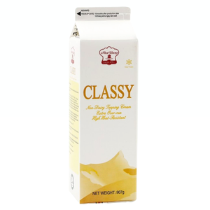 Crème Non Laitière HALAL de Qualité Supérieure du Fabricant Vietnamien, Crème de Garniture Non Laitière Classy Whip 907G pour Boulangerie, Utilisation Mondiale, OEM/ODM - Product Image 1