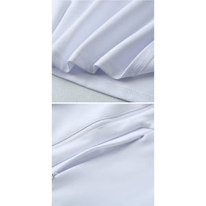 Comprar Nuevo Sudadera con Capucha Blanca para Hombre, de Manga Larga, con Cierre de Media Cremallera, con Bolsillo, de Secado Rápido, Informal - Product Image 6