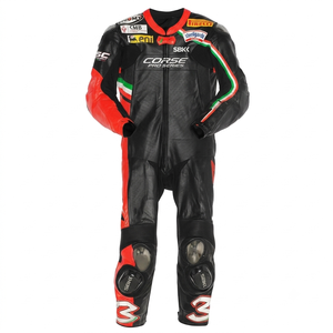 Traje de Carreras Max Biaggi MotoCP Premium de Una Pieza Completo para Pista con Protectores Deslizantes OEM CE - Product Image 1
