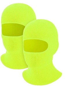 Balaclava à 3 trous en tricot, masque de ski en spandex, protection UV, couvre-visage complet pour l'extérieur, chaud pour l'hiver - Product Image 2