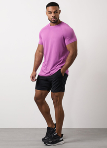 T-shirt d'entraînement athlétique pour hommes, personnalisé, à séchage rapide, pour la salle de sport, vêtements de sport performants - Product Image 6
