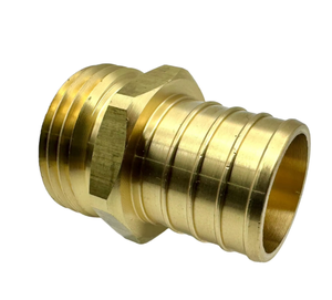 Adaptador de tubería macho con púas de latón de alta calidad, mecanizado por CNC y de tamaño personalizado, por Vartis Engineering - Product Image 3