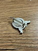 Pin Keselamatan Retro dari Paduan Seng Berlapis Enamel, Lencana Bahu Logo Kustom, Pin Kerah Ramah Lingkungan Bebas Nikel untuk Hadiah Seragam