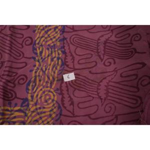 ผ้าไหมโพลีพิมพ์ลายสำหรับทำชุดอินเดียแบบวินเทจ วัสดุงานฝีมือเย็บผ้า - Product Image 6