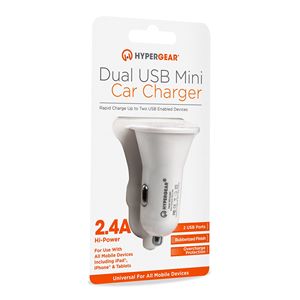 Caricabatterie per auto gommato con doppia porta USB 2.4A, generazione 2 - Product Image 5