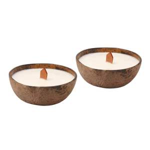 Cuencos de Coco con Acabado de Concha Marina para Fabricación de Velas, Venta al por Mayor a Precio Competitivo, Artesanía Ecológica, 50 Unidades - Product Image 1