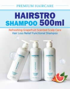 Champú HAIRSTRO para el Cuidado Diario del Cuero Cabelludo 500ml, Alivio para la Caída del Cabello, Fórmula Concentrada de Centella Asiática, Sin Irritación, Unisex, Para Todo Tipo de Cabello - Product Image 2