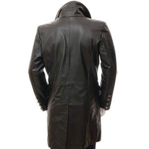 Chaqueta de Cuero Casual para Hombre, Aspecto de Cuero Limpio, Impermeable, Ecológica, con Opción de Logotipo Frontal, Inspirada en las Tendencias, para Uso Diario - Product Image 2