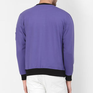 Men's Premium Quality <b>Light</b> Weight Bomber <b>Jacket</b> Solid Color Polyester/Nylon Fabric Full Zipper Stand <b>Waterproof</b> Front - Product Image 2