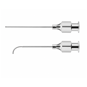 Canule lacrymale en acier inoxydable de qualité supérieure, pointe renforcée 23ga, instrument chirurgical ophtalmique d'irrigation, réutilisable pour la microchirurgie oculaire - Product Image 1