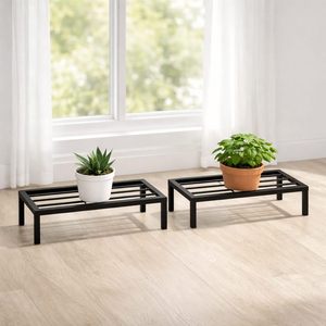 Soporte para Plantas para Decoración de Balcón |   Soporte de Metal Antioxidante para Macetas de Interior y Exterior |   Soporte para Macetas de Jardín |   Negro | - Product Image 3