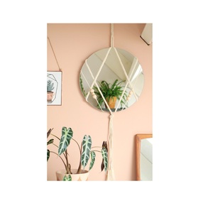 Tapiz Bohemio de Primera Calidad para Decoración de Dormitorio, Marco Tejido a Mano, Decoración Bohemia para Interiores, Macramé, Espejo Decorativo para Colgar en la Pared - Product Image 1