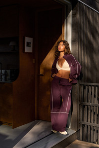 Custom Logo Women's Contrast Piping <b>Track</b> <b>Jacket</b> & Pant Women's Tracksuits Breathable Sportswear Jogging Suits Women's Sweatsuit - Product Image 6