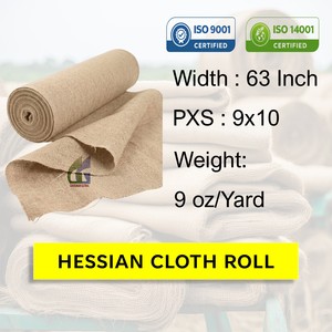 63 Inch wide 9oz hessian jute cloth 500m roll eco-friendly yute <b>fabric</b> Manufacturer Wholesale Goodman Global Bangladesh - Product Image 2