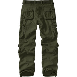 Pantalon cargo décontracté pour homme, coupe ajustée, multi-poches, tissu confortable pour un usage quotidien ou des aventures en plein air - Product Image 6