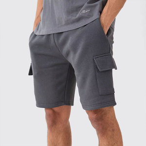 Shorts d'été décontractés pour hommes, personnalisés, en tissu de coton, avec poches cargo, respirants, taille élastique, légers, pour l'entraînement - Product Image 1