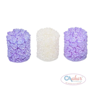 Velas de pilar de rosa de larga duración AF 302 para decoración festiva al mejor precio al por mayor - Product Image 5