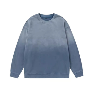 เสื้อสเวตเชิ้ตคอกลมโอเวอร์ไซส์ ผ้าฝ้าย 100% ย้อมสีไล่เฉดแบบดิปได  ใส่ได้ทั้งชายและหญิง เหมาะสำหรับฤดูใบไม้ร่วง - Product Image 4
