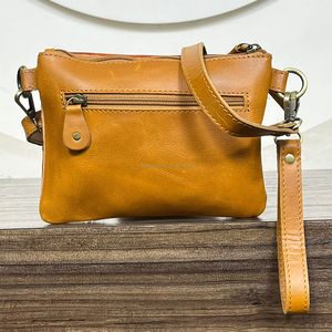 Bolso de Mano Mini OEM para Mujer, Diseño Floral y con Tarjetero, Bolso Cruzado de Cuero Repujado, Bolsos de Hombro de Cuero Vacuno Genuino para Mujer - Product Image 5