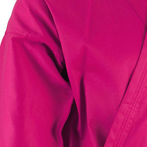 Ensemble d'uniformes de karaté rose pour adultes unisexe, 100% coton respirant, coupe classique, couleur unie, vêtements d'arts martiaux - Product Image 5