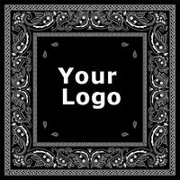Bandana en toile personnalisée en gros, qualité supérieure, 100 % coton, écologique, design personnalisé imprimé, mouchoir carré, style hip-hop