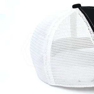 Gorra Trucker de Malla Blanca y Negra, Transpirable, con Costuras en Contraste, Unisex, Casual, de Verano, de Béisbol, de Lona, con Correa Ajustable - Product Image 6
