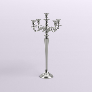 Candélabre moderne en acier inoxydable de qualité supérieure à 5 bras, design métallique durable, décoration élégante pour la maison, prix abordable - Product Image 4