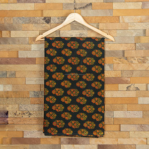 Tela floral de algodón estampada a mano de primera calidad, material de algodón 100% suave para coser vestidos, manteles y decoración del hogar - Product Image 1