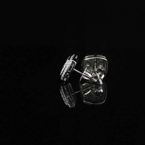 Bague carrée Moissanite Iced Out, bijou de mode pour homme, style Hip Hop de luxe, audacieuse et brillante, cadeau idéal - Product Image 5