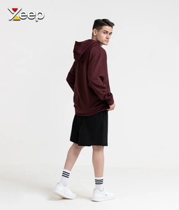 XEEP Sweat à capuche personnalisé pour homme, imprimé devant, en jersey polyester/coton, coupe classique, respirant, pour l'entraînement hivernal - Product Image 4