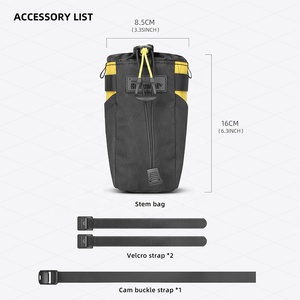 Bolsa para Manillar de Bicicleta Rhinowalk, Porta Botella de 1 Litro, Bolsa Térmica de Nailon para Snacks - Product Image 5