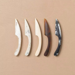 Quality Acrylic Resin Handmade Cheese Knife Set Marble Texture Aqua Swirl Pattern Dishwasher Microwave <b>Safe</b> <b>Tool</b> - Product Image 1