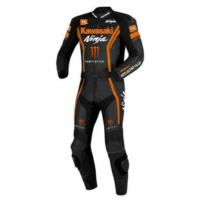 Combinaison de moto en cuir pour homme XPERT MANUFACTURING CO, modèle Ninja, protection anti-UV, manches longues, broderie 3D, coupe confortable - Product Image 6