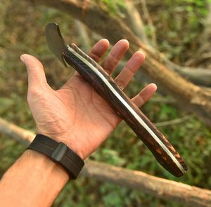 Tomahawk artisanal, manche en bois de frêne sculpté, lame pleine longueur, étui en cuir, pour la sculpture et la sculpture sur bois - Product Image 6