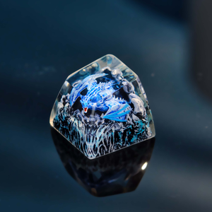 Teclas Místicas de Anime, Teclas Artesanales Personalizadas, Teclas Anime Lindas, Teclas Verdes, Juego de Teclas, Teclas de Resina - Product Image 1