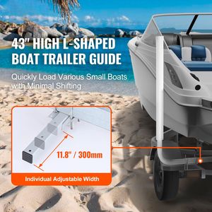 Postes Guía Ajustables de 40 Pulgadas para Remolques de Barcos y Embarcaciones, 2 Piezas, Acero de Alta Dureza, Diseñados para una Navegación Fácil - Product Image 2